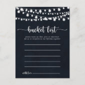 Rustieke String Lights Eenvoudige emmerlijst Kaart (Voorkant)