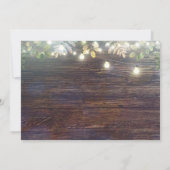 Rustieke String Lights en eiken vat verjaardagsfee Kaart (Achterkant)