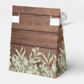 Rustieke String Lights groen Vrijgezellenfeest Bedankdoosjes (Achterkant)