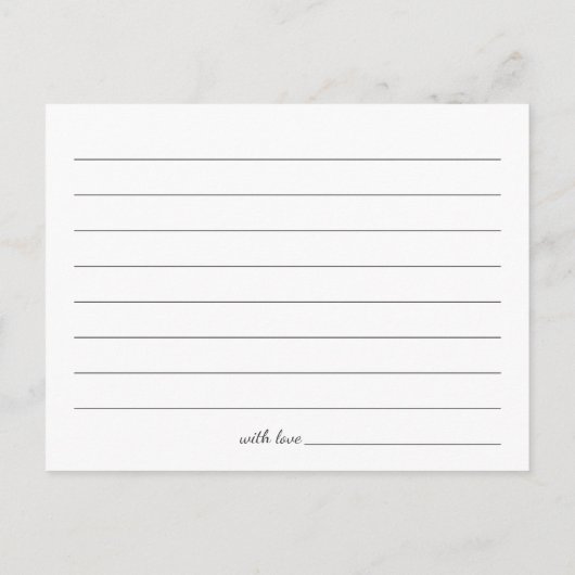 Rustieke String Lights Kant Bloemen Advies Kaart (Achterkant)