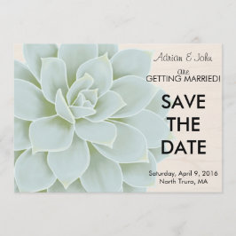 Rustieke Succulent Opslagdatum Save The Date