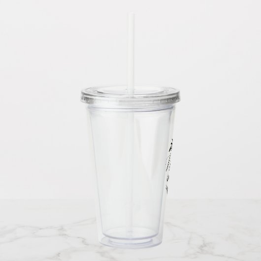 Rustieke tak Mr. Monogram huwelijksgeschenk voor d Acryl Drinkbeker (Rechts)