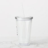 Rustieke tak Mr. Monogram huwelijksgeschenk voor d Acryl Drinkbeker (Links)