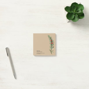 Rustieke taxusboom tak post-it® notes