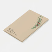 Rustieke taxusboom tak post-it® notes (Schuin)