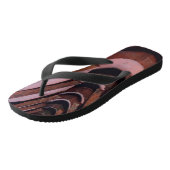 Rustieke Tegels met een uniek perspectief Teenslippers (Schuin)