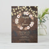 RUSTIEKE TERRACOTTA BOHO BLOEMENBRUILOFT KAART (Staand voorkant)