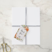 Rustieke terracotta bruiloft dank u cadeaulabel (Met Touw)