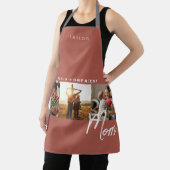 Rustieke Terracotta Drie Foto Koken Schort (Insitu)
