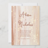 Rustieke Terracotta Gold Waterverf & Script bruilo Kaart (Voorkant)