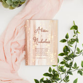 Rustieke Terracotta Gold Waterverf & Script bruilo Kaart