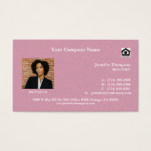 Rustieke Terracotta Visitekaartje Achtergrond (Voorkant)