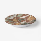 Rustieke Terracotta Wildflower Boho Spring Style Papieren Kommen (Gebogen)