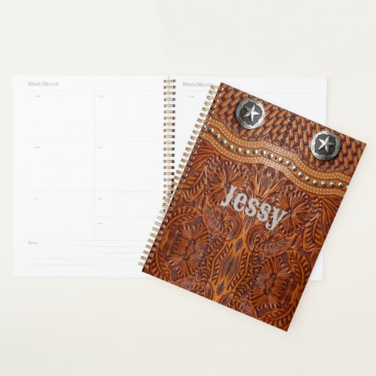 Rustieke Texas Star Cowboy Western Country Pattern Planner (Display)