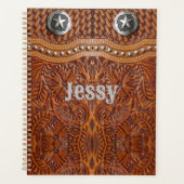 Rustieke Texas Star Cowboy Western Country Pattern Planner (Voorkant)