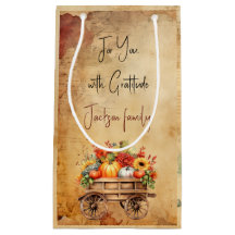  rustieke Thanksgiving geschenktas