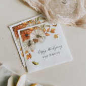 Rustieke Thanksgiving papier servet