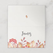 rustieke Thanksgiving plaats instelling (Buitenkant ongevouwen)