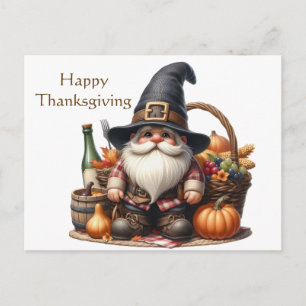 Rustieke Thanksgiving Pompoen Waterverf Herfst Briefkaart