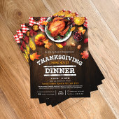 Rustieke Thanksgiving Restaurant Diner Special Flyer
