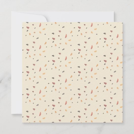 Rustieke Thanksgiving Waterverf Herfstbladeren Bedankkaart (Achterkant)