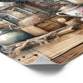 Rustieke Thuis Thuis 4 Poster (Hoek)