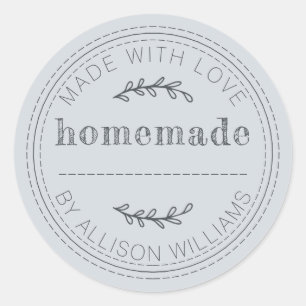 Rustieke Thuisgebakken Bakkerijproducten Jam Blik Ronde Sticker