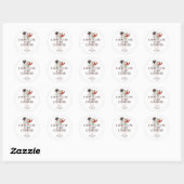 Rustieke Thuisgebakken Producten Ronde Sticker (Vel)