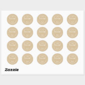 Rustieke Thuisgemaakte Gebakken Waren Jam Kan Kraf Ronde Sticker (Vel)