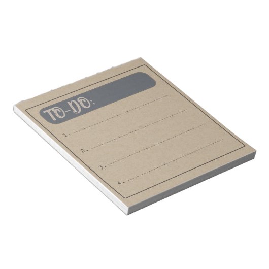 Rustieke To-Do lijst Notitieblok (Schuin)