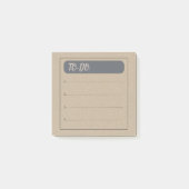 Rustieke  To-Do lijst Post-it® Notes (Voorkant)