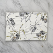 Rustieke Toscaanse Waterverf Olive Branch Theedoek