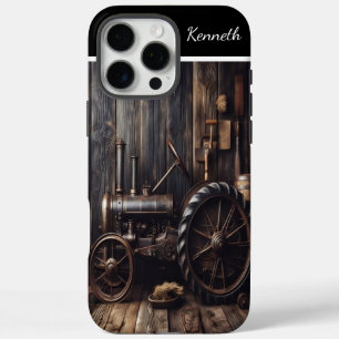 Rustieke Tractor in een Schuur iPhone 16 Pro Max Hoesje