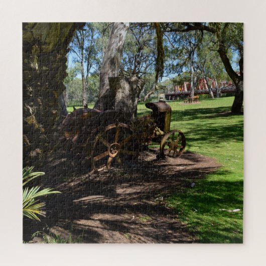 Rustieke Tractor, puzzel Legpuzzel (Verticaal)