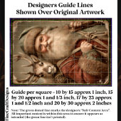 Rustieke Traditionele Kerstman, Rendier DT9R Decou Tissuepapier