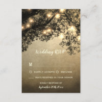 Rustieke Tree Branch Bruiloft RSVP Kaarten
