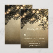 Rustieke  Tree Branch Bruiloft RSVP Kaarten Kaartje (Voorkant / Achterkant)