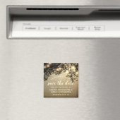 Rustieke Tree Wedding Save the Date Magnets Magneet (Insitu (Vaatwasser))