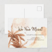 Rustieke tropische palmen bewegende aankondiging (Voorkant / Achterkant)