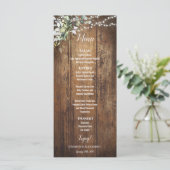 Rustieke Trouw Eucalyptus Menu (Staand voorkant)