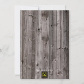 Rustieke Trouw Uitnodiging (Achterkant)