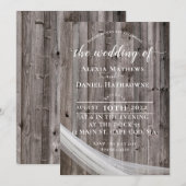 Rustieke Trouw Uitnodiging (Voorkant / Achterkant)