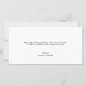 Rustieke trouwdag Dankbaar Horizontale fotocollage Bedankkaart (Achterkant)