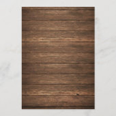 Rustieke Trouwdag Itinerarium - Trouw Welkomstbrie Programma (Achterkant)