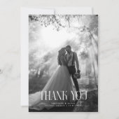  rustieke trouwfoto bedankkaart (Voorkant)