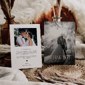  rustieke trouwfoto bedankkaart