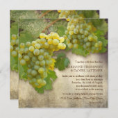 Rustieke Trouwwijn Country Vineyard Stijl Kaart (Voorkant / Achterkant)