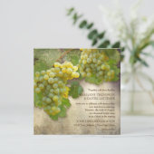 Rustieke Trouwwijn Country Vineyard Stijl Kaart (Staand voorkant)