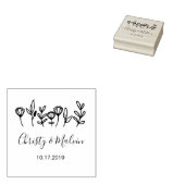 Rustieke Tuin Bewaar de datum logo Zelfinking Rubberstempel (Gestempeld)