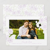 Rustieke Tuin Bloemige Bewaar de Datum Save The Date (Voorkant / Achterkant)